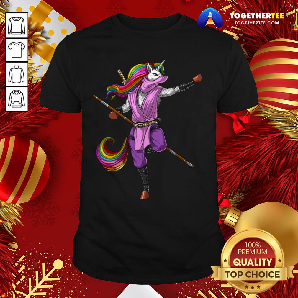 Original Unicorn Ninja Samurai Karate Kung Fu Martial Arts Warrior T-Shirt