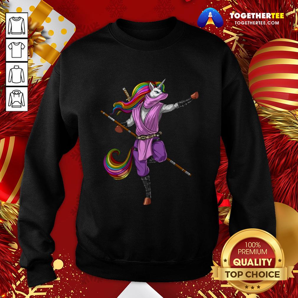 Original Unicorn Ninja Samurai Karate Kung Fu Martial Arts Warrior T-Shirt - Image 4