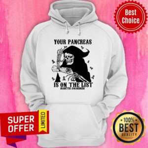 Alternative view of Skeleton Your Pancreas Is On The List Diabetes Awareness Shirt