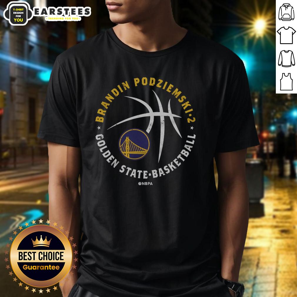 Awesome Brandin Podziemski Golden State Warriors Player Ball T-Shirt