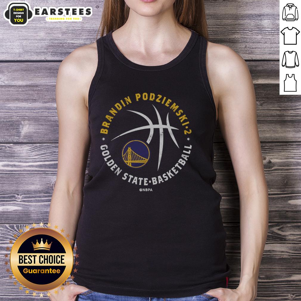 Awesome Brandin Podziemski Golden State Warriors Player Ball T-Shirt - Image 4