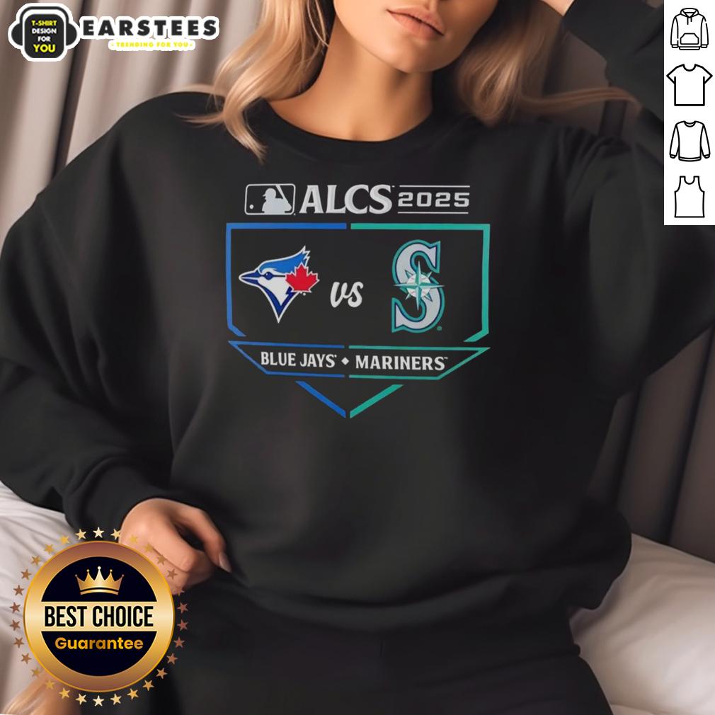Good Toronto Blue Jays vs Seattle Mariners 2025 ALCS Batter's Box Matchup T-Shirt - Image 5