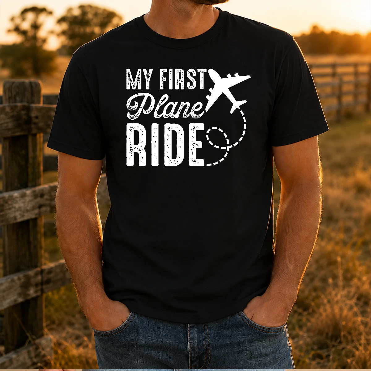 Funny My First Plane Ride Shirt