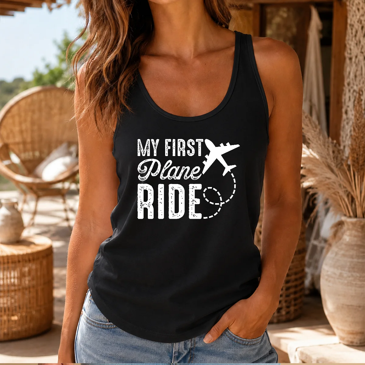 Funny My First Plane Ride Shirt - Image 3
