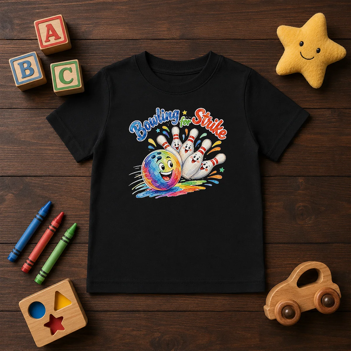 Official Bowling For Strike Watercolor Shirt - Image 9