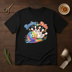 Official Bowling For Strike Watercolor Shirt