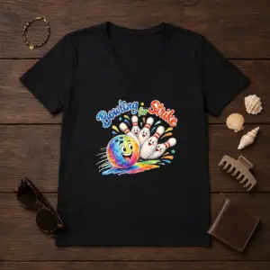 Alternative view of Official Bowling For Strike Watercolor Shirt