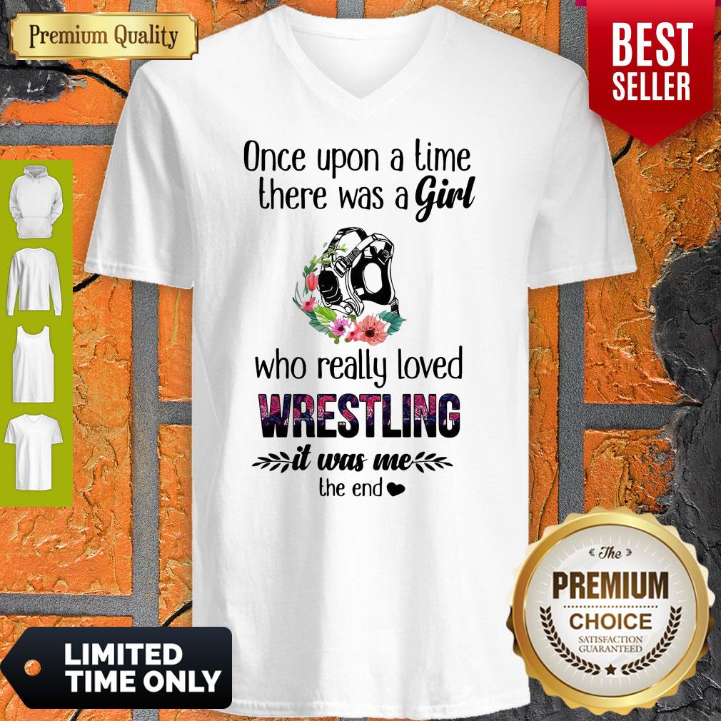 Once Upon A Time There Was A Girl Who Really Loved Wrestling It Was Me The End Shirt - Image 4