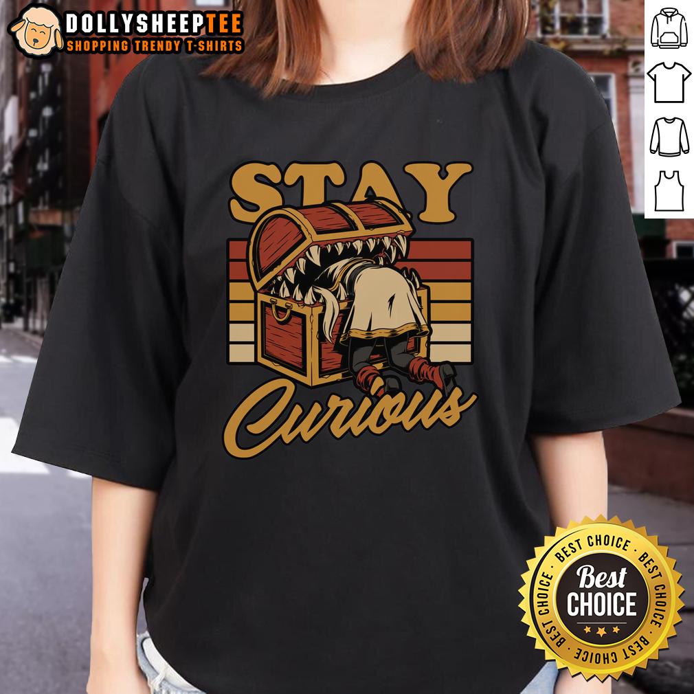 Top Frieren Elf Anime Treasure Stay Curious T-Shirt - Image 3