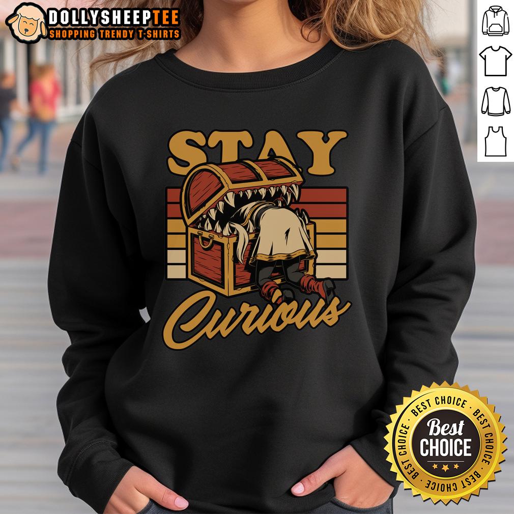 Top Frieren Elf Anime Treasure Stay Curious T-Shirt - Image 5