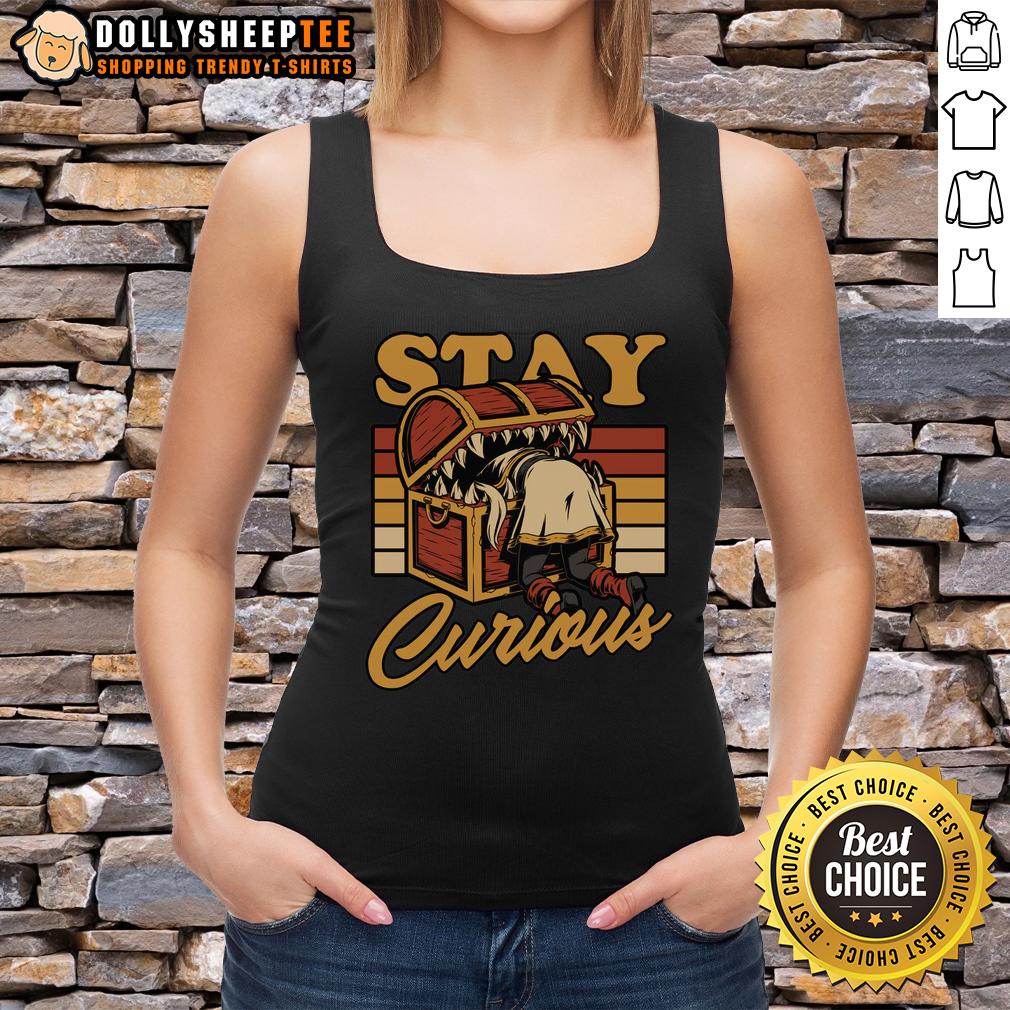 Top Frieren Elf Anime Treasure Stay Curious T-Shirt - Image 4