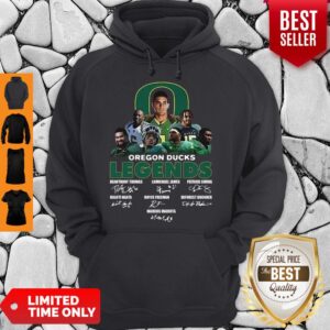 Alternative view of Nice Oregon Ducks Legends Team Football Signatures Shirt