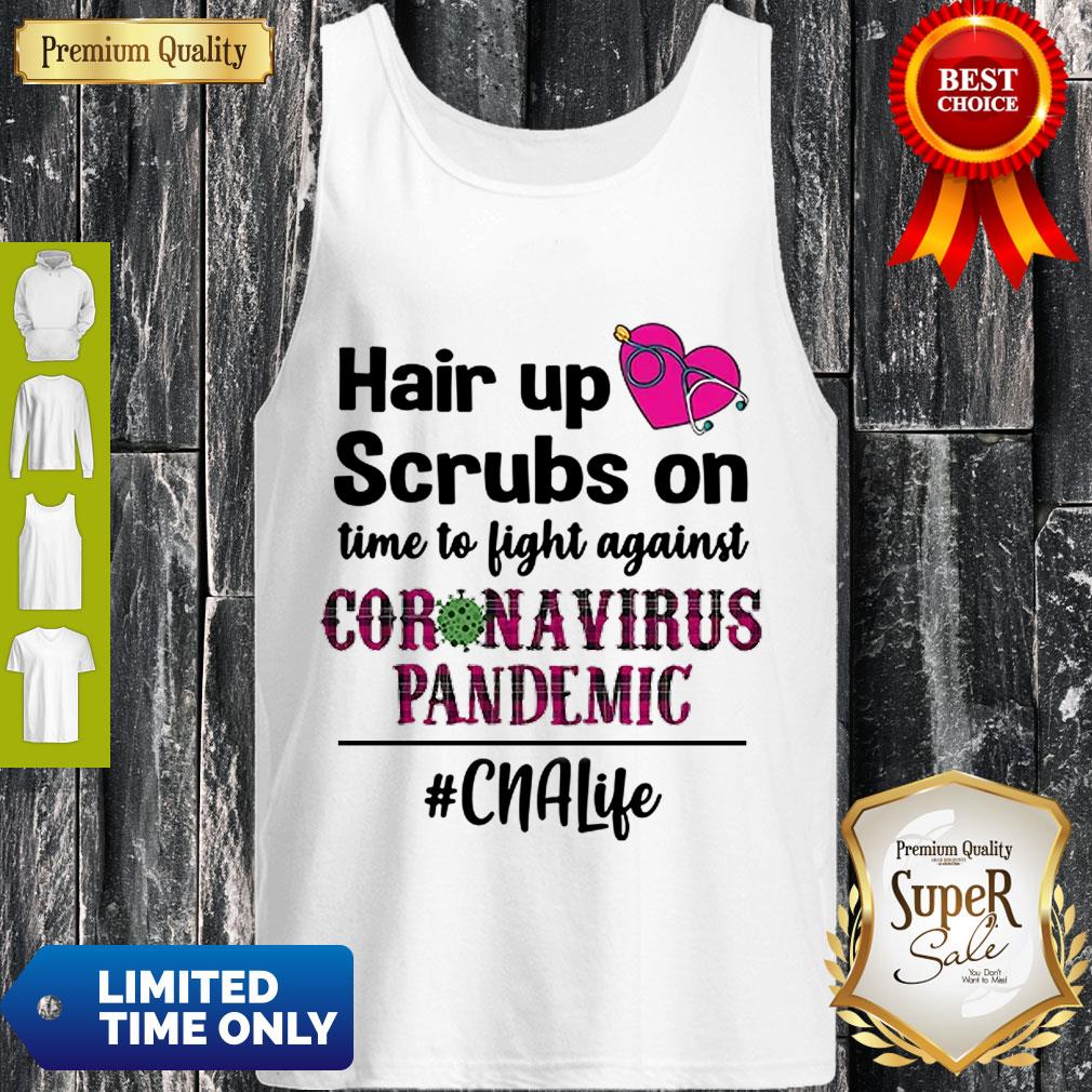 Official Hair Up Scrubs On Time To Fight Agains Coronavirus Pandemic Shirt - Image 4