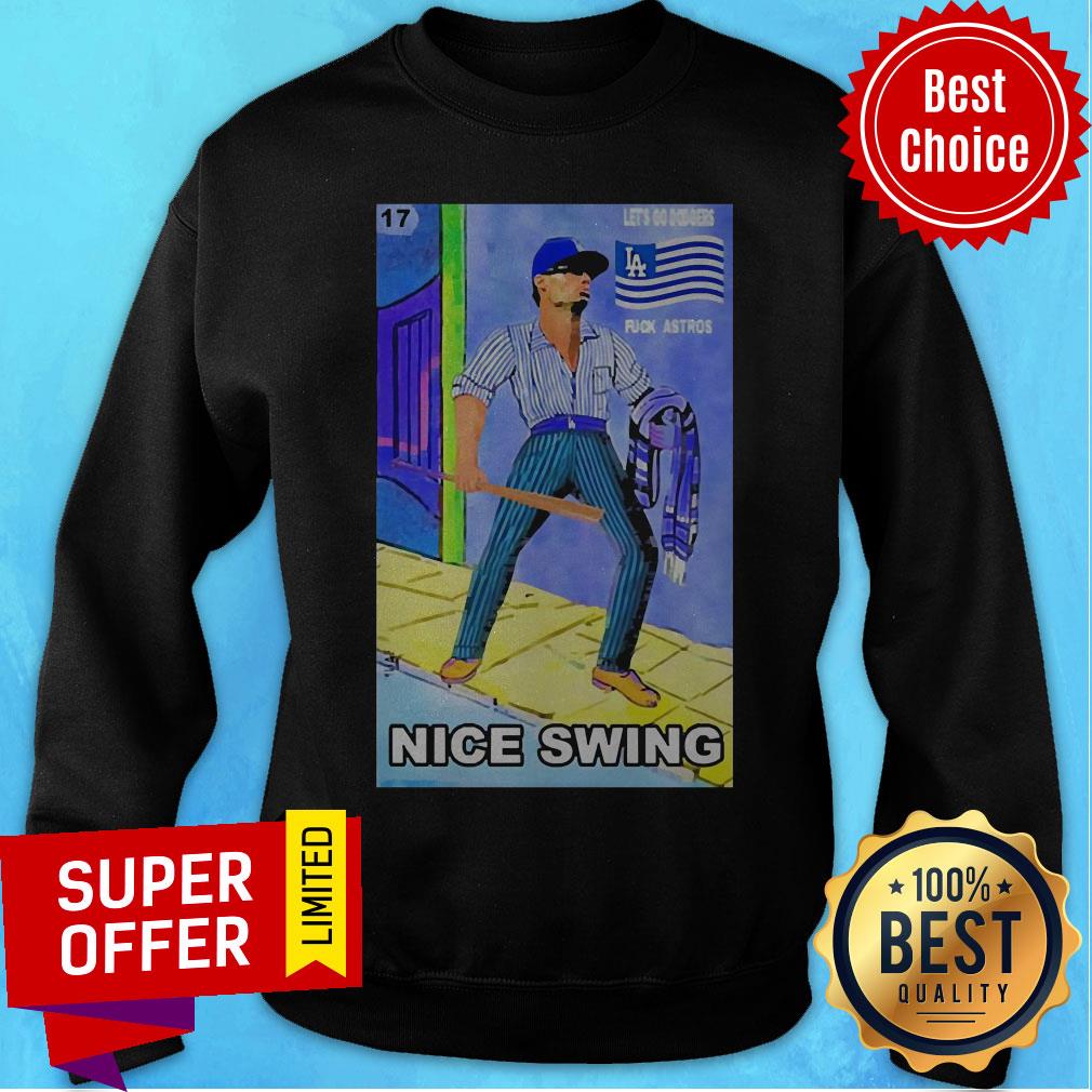 Top Ready Fight Joe Kelly Les’s Go Dodgers Fuck Astros Nice Swing Shirt - Image 5