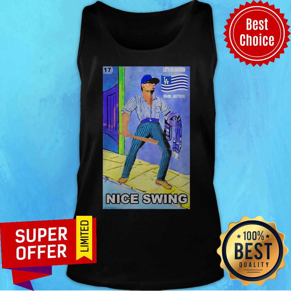 Top Ready Fight Joe Kelly Les’s Go Dodgers Fuck Astros Nice Swing Shirt - Image 3