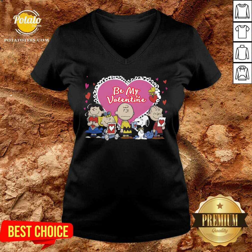 Awesome The Peanuts Be My Valentine Shirt - Image 2