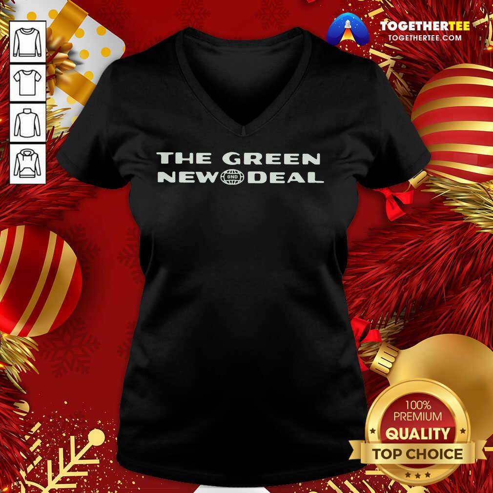 Premium The Green New GND Deal AOC Shirt - Image 2