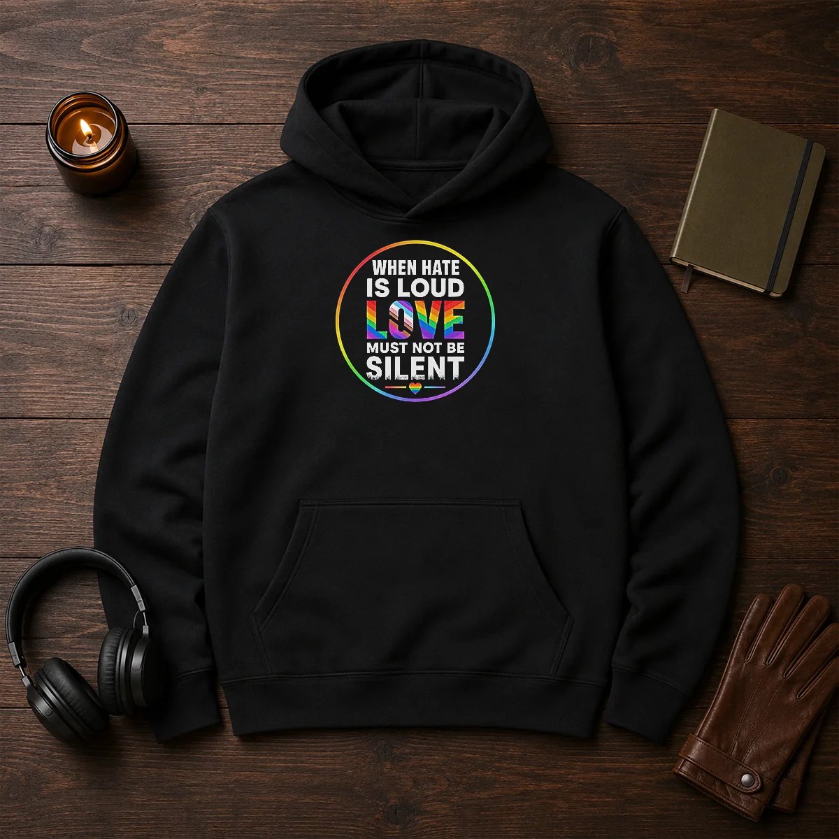 Pretty When Hate Is Loud Love Must Not Be Silent Pride Month Shirt - Image 5