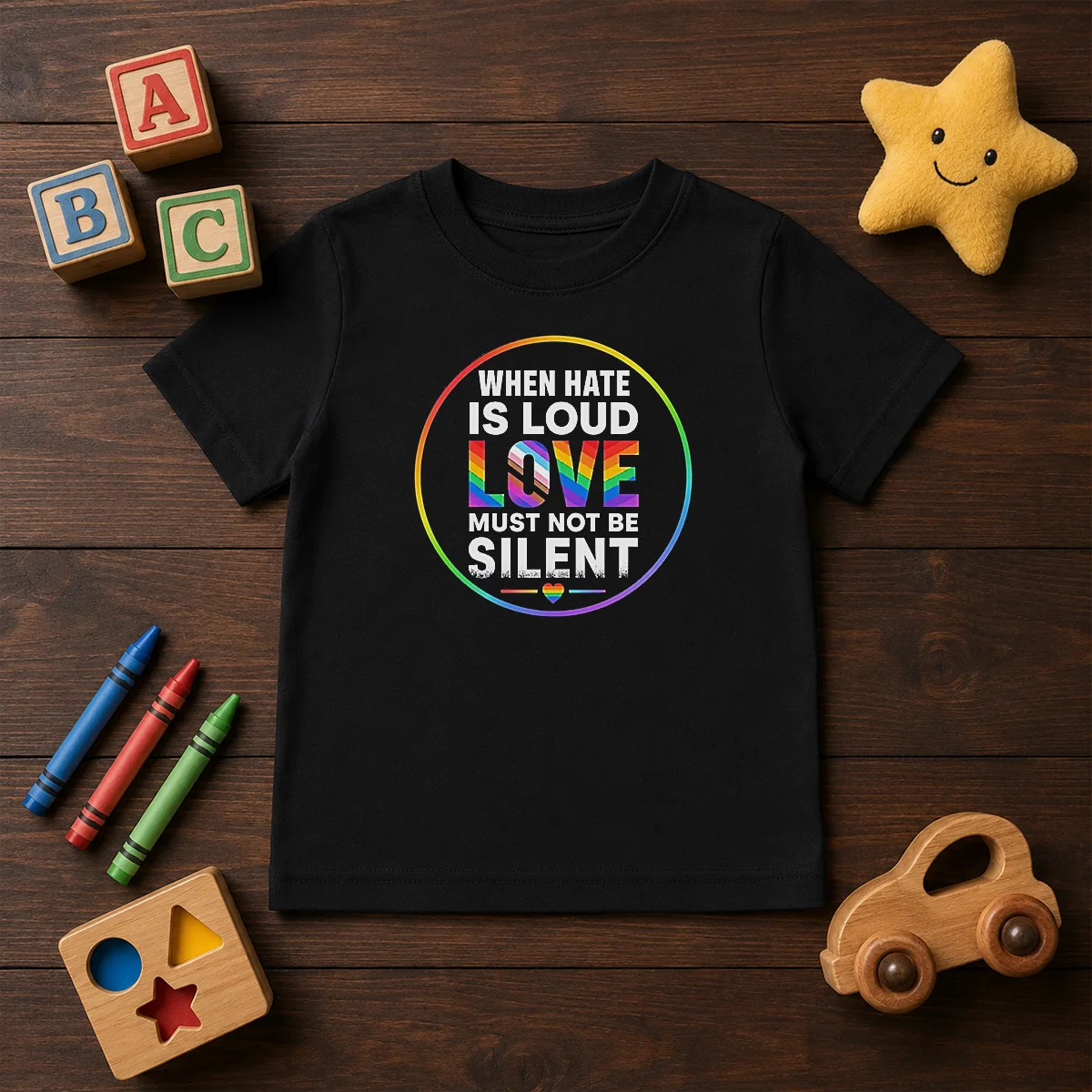 Pretty When Hate Is Loud Love Must Not Be Silent Pride Month Shirt - Image 9