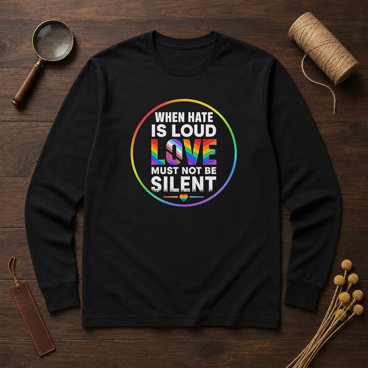 Pretty When Hate Is Loud Love Must Not Be Silent Pride Month Shirt - Image 6