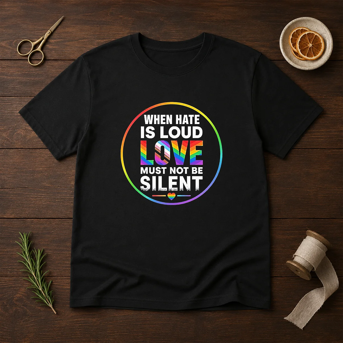 Pretty When Hate Is Loud Love Must Not Be Silent Pride Month Shirt