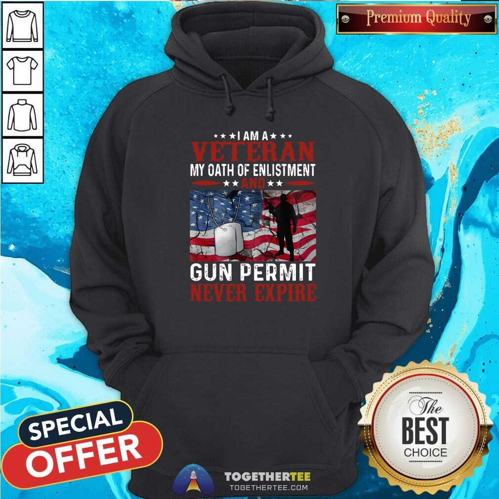 Hot I Am A Veteran Gun Permit Shirt - Image 5