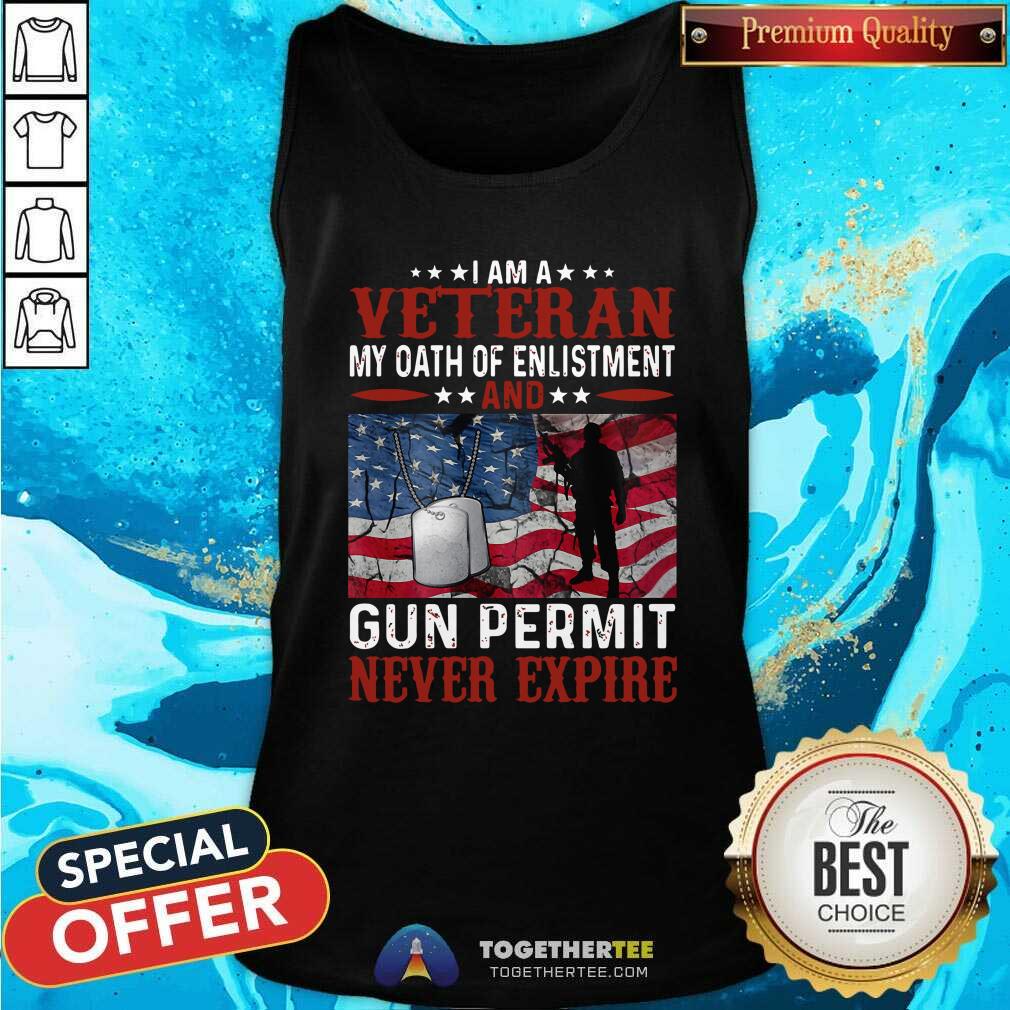 Hot I Am A Veteran Gun Permit Shirt - Image 4