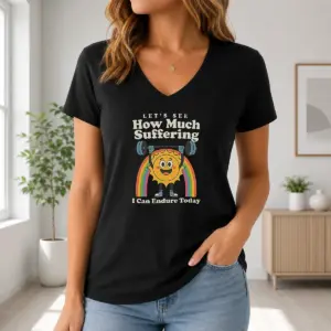 Alternative view of Hot How Much Suffering Shirt