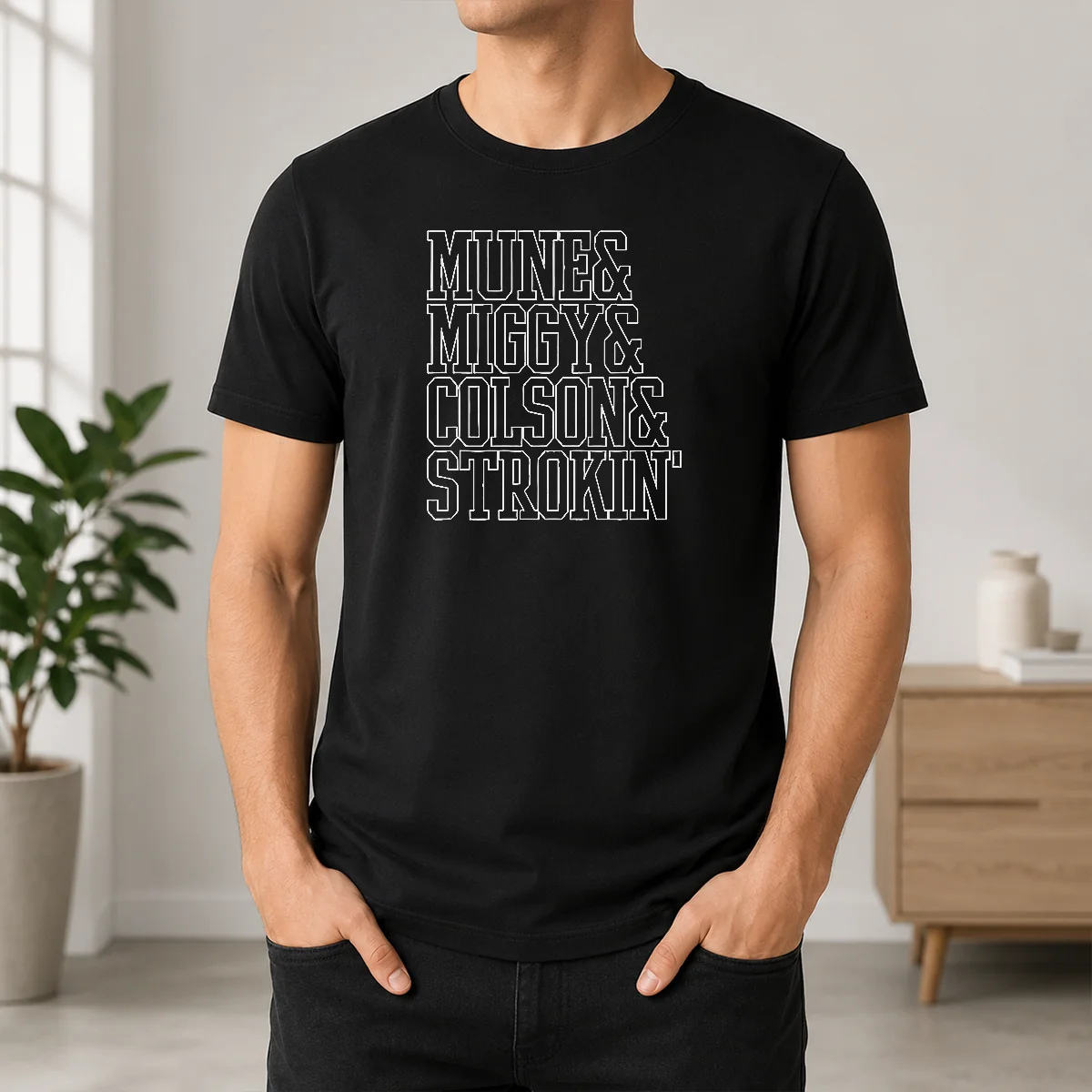Premium Pretty Mune Miggy Colson And Strokin Detroit Tigers Baseball Players Roster Shirt
