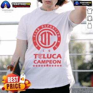 Official Playera Yazbek Diablos Rojos Toluca Campeones 2025 T-Shirt