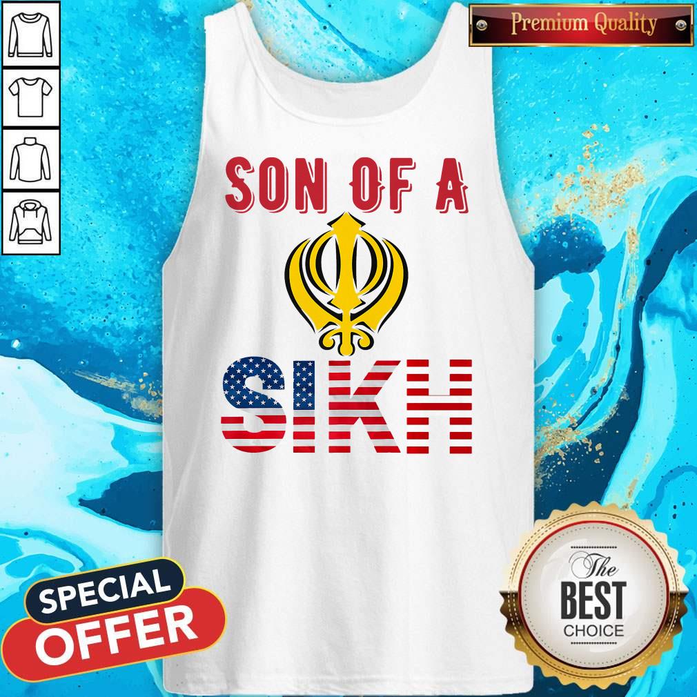 Official Son Of A Sikh Proud American Flag Shirt - Image 3