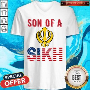 Alternative view of Official Son Of A Sikh Proud American Flag Shirt
