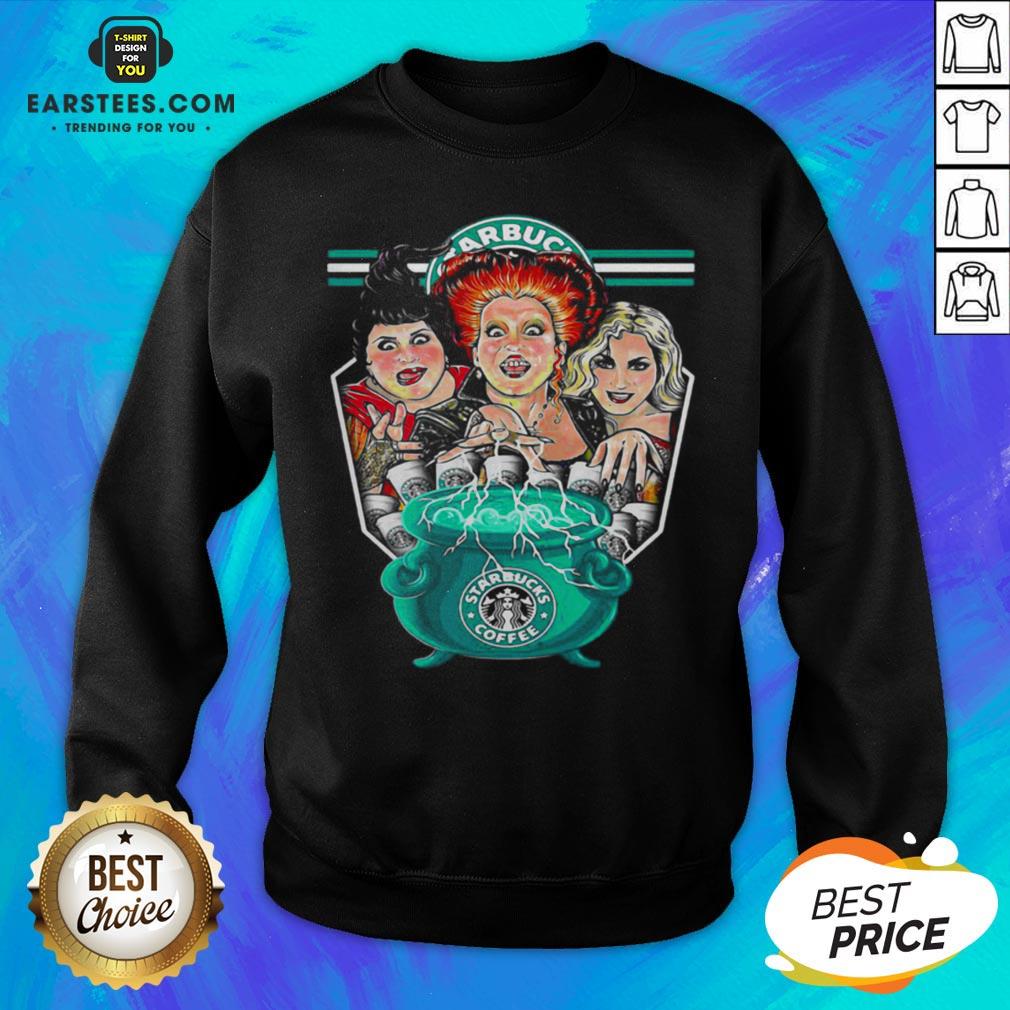 Top Hocus Pocus Starbucks Coffee Halloween Shirt - Image 5
