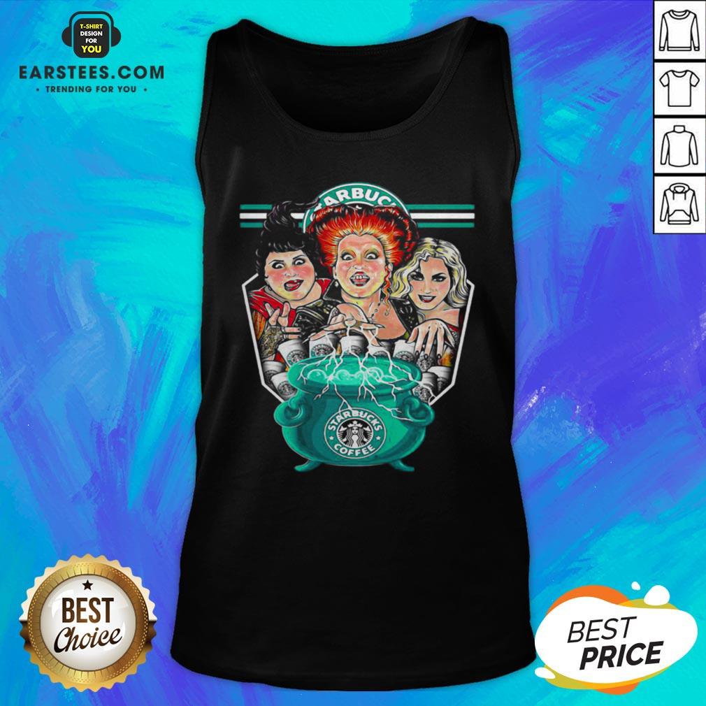 Top Hocus Pocus Starbucks Coffee Halloween Shirt - Image 4