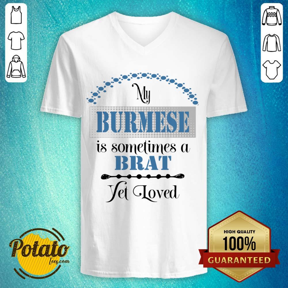 My Burmese Is Some Time A Brat Yet Loved Shirt - Image 2