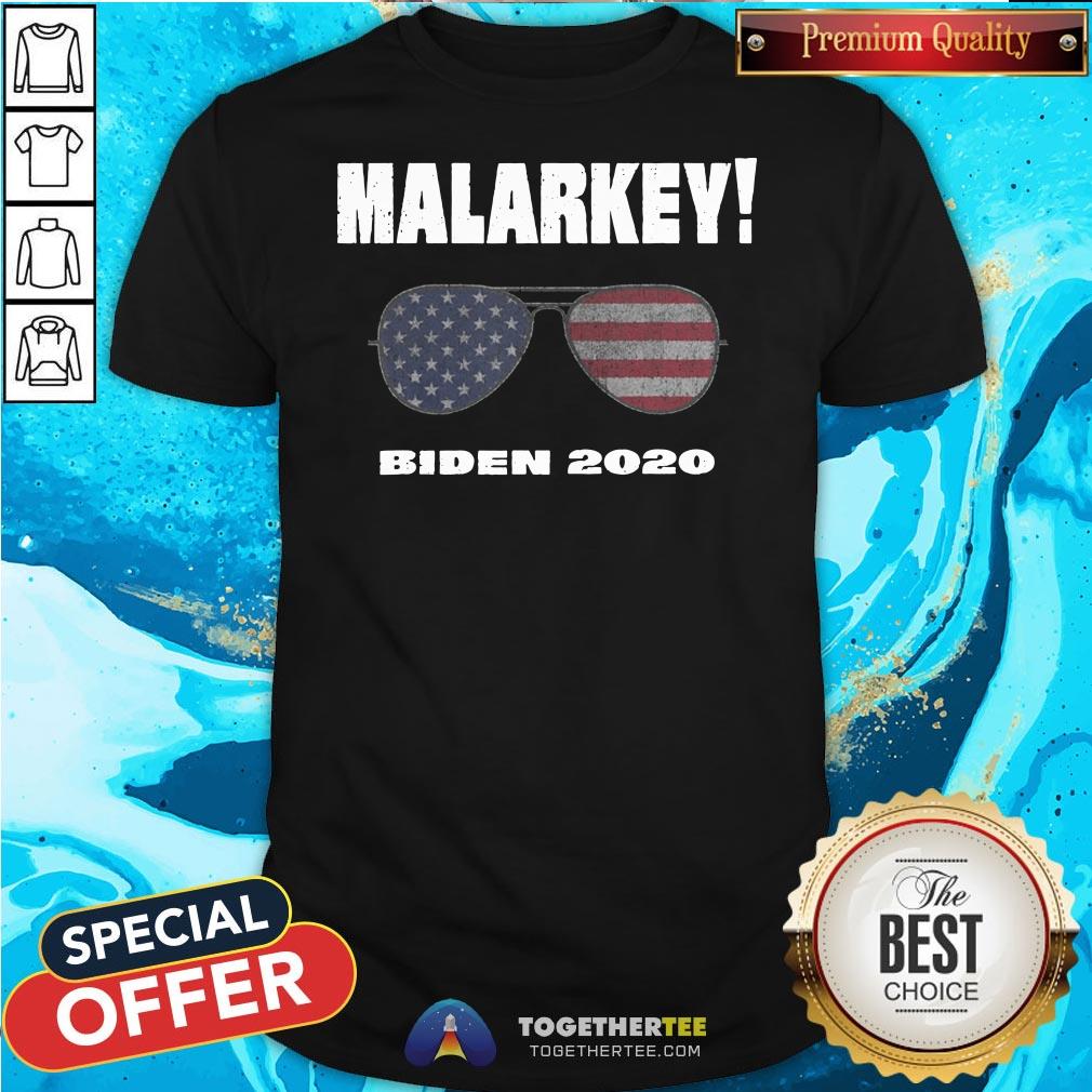 Premium Malarkey Biden 2020 Sunglasses American Flag Election Shirt