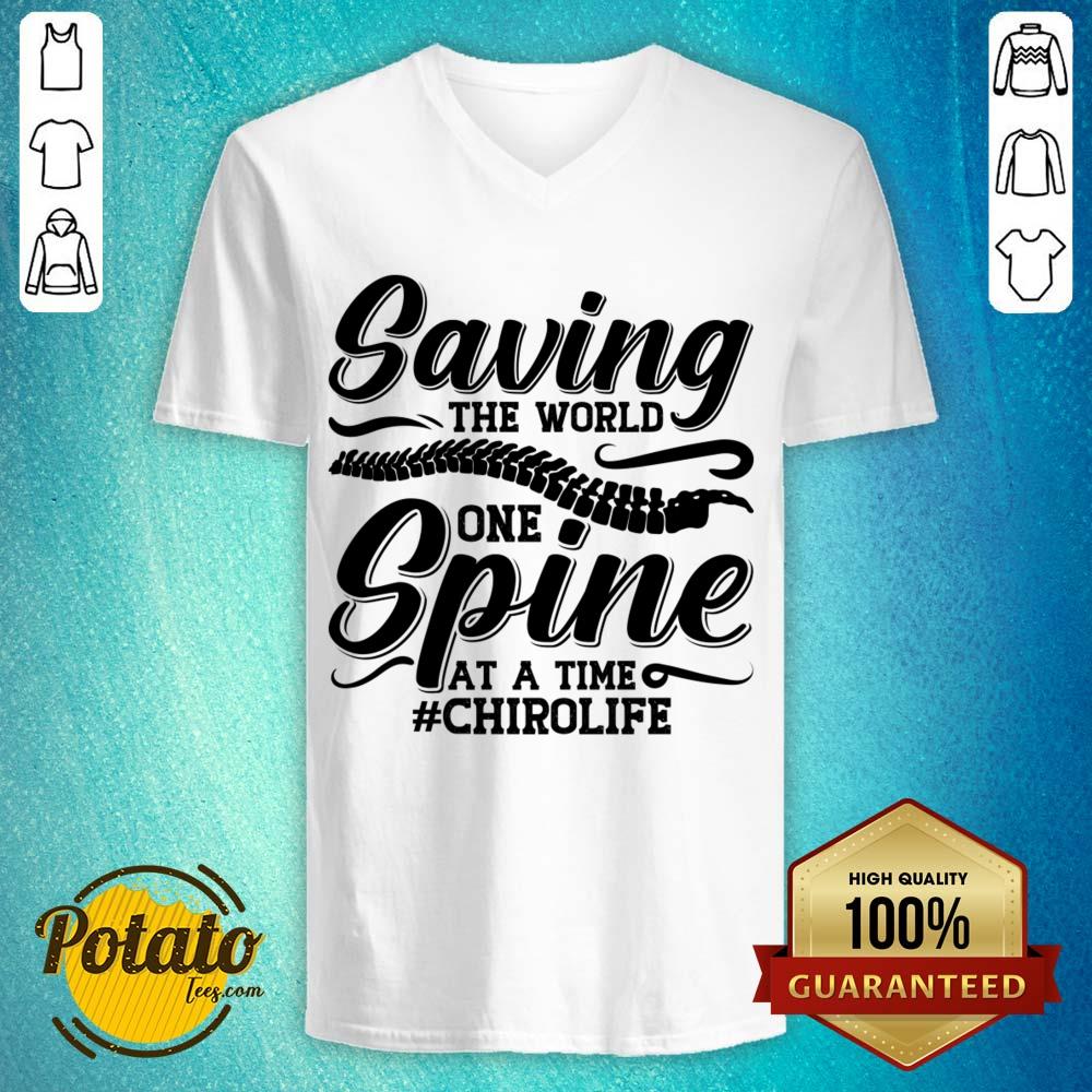 Saving The World One Spine At A Time Chirolife Shirt - Image 5