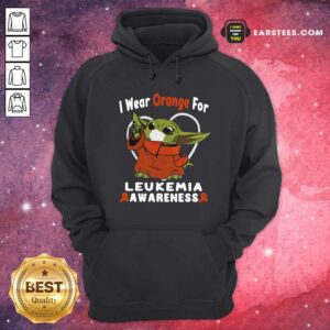 Alternative view of Top Baby Yoda Face Mask Wear Orange For Leukemia Awareness Shirt