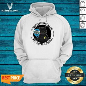 Alternative view of I Like Cats And Padel And Maybe 3 People Shirt