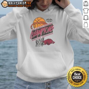 Alternative view of Official Arkansas Razorbacks 2026 SEC Men's Basketball Tournament Champions T-Shirt