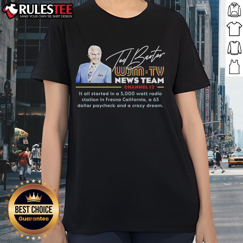 Awesome Ted Baxter WJM-TV News T-Shirt - Image 3
