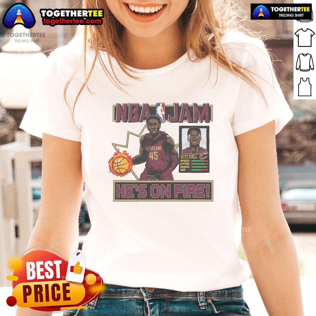 Official NBA Jam Cavaliers Donovan Mitchell T-Shirt - Image 3