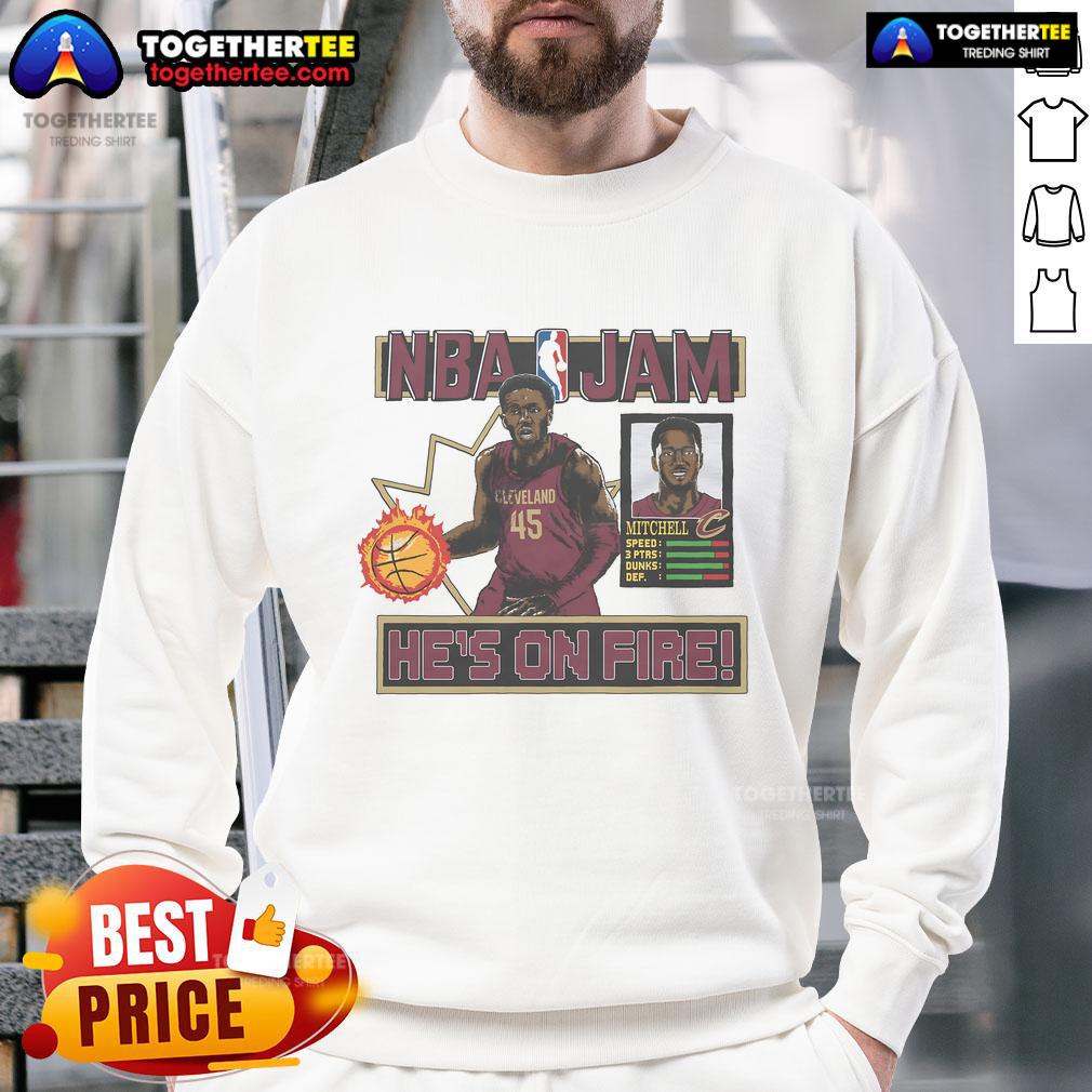 Official NBA Jam Cavaliers Donovan Mitchell T-Shirt - Image 5