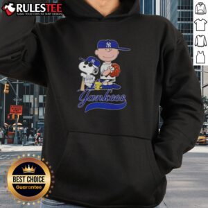 Alternative view of Awesome Peanuts Characters Snoopy X Charlie Brown New York Yankees Baseball T-Shirt