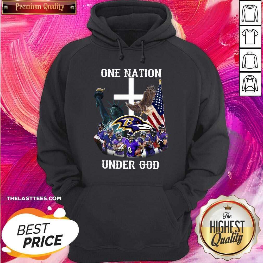 Perfect Baltimore Ravens One Nation Under God Shirt - Image 5