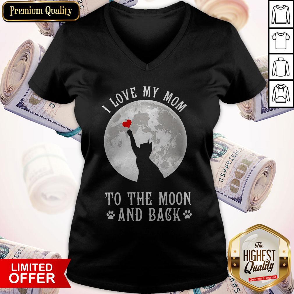 Original I Love Mom To The Moon And Back Shirt - Image 3