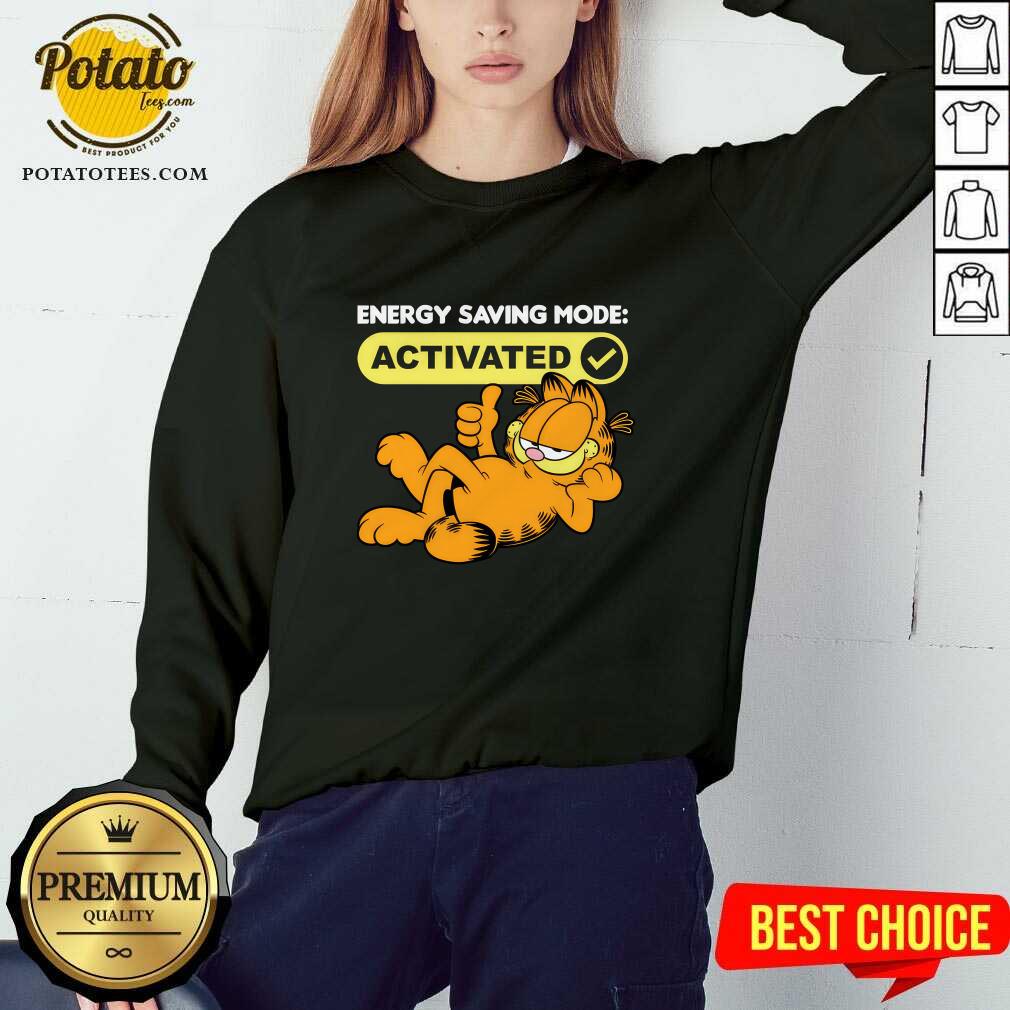 Energy Saving Mode Activated Garfield T-shirt - Image 4