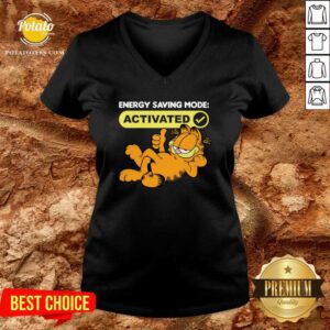 Alternative view of Energy Saving Mode Activated Garfield T-shirt