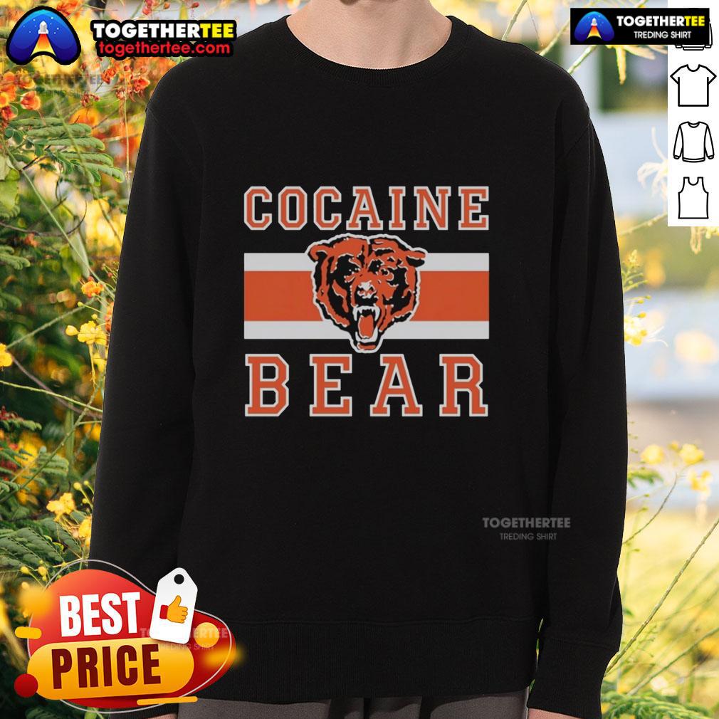 Official Cocaine Bear Chicago Bears T-Shirt - Image 5