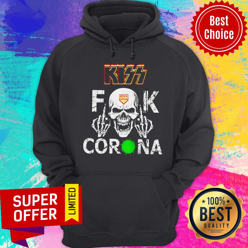 Official Kiss Band Fuck Corona Shirt - Image 3